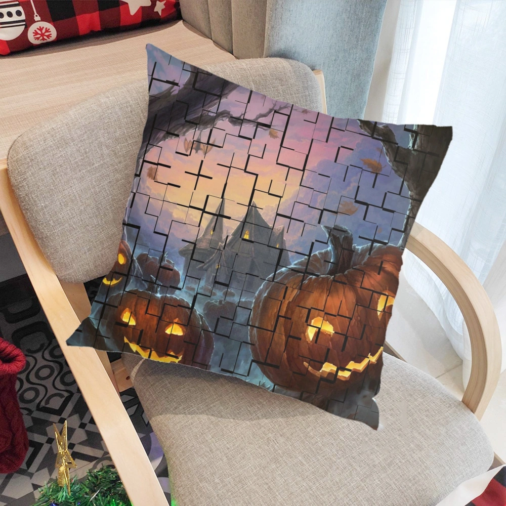 Halloween Decorative Pillow Case-Bat Pillow Case for Living Room Dorm Home Decor,#205