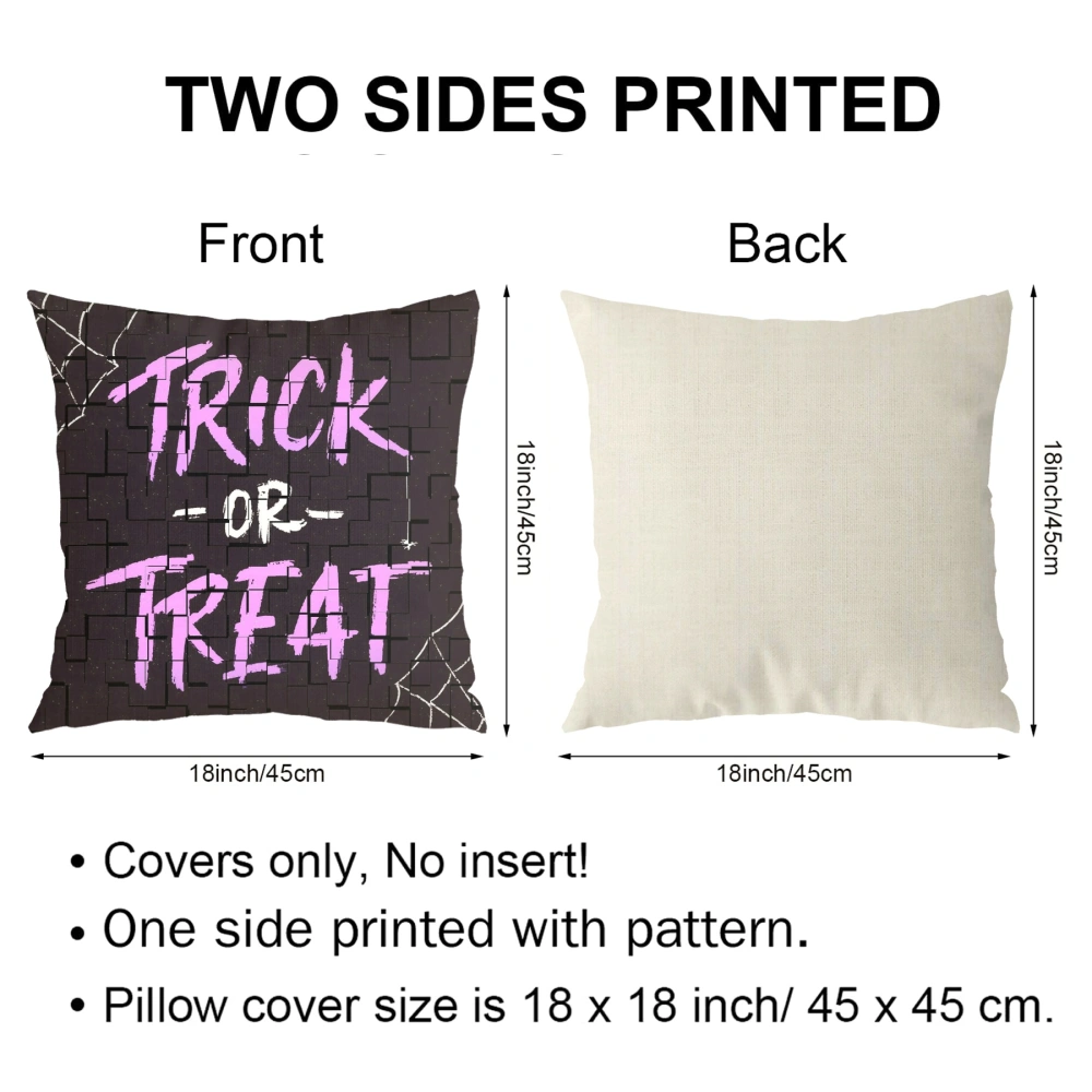 Halloween Decorative Pillow Case-Bat Tomb Pillow Case for Halloween Easter,#256