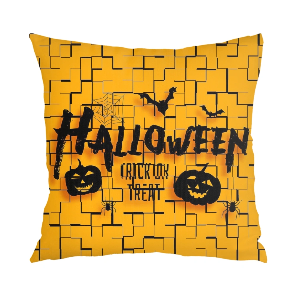 Halloween Decorative Pillow Case-Bat Tomb Pillow Case for Living Room Dorm Home Decor,#266