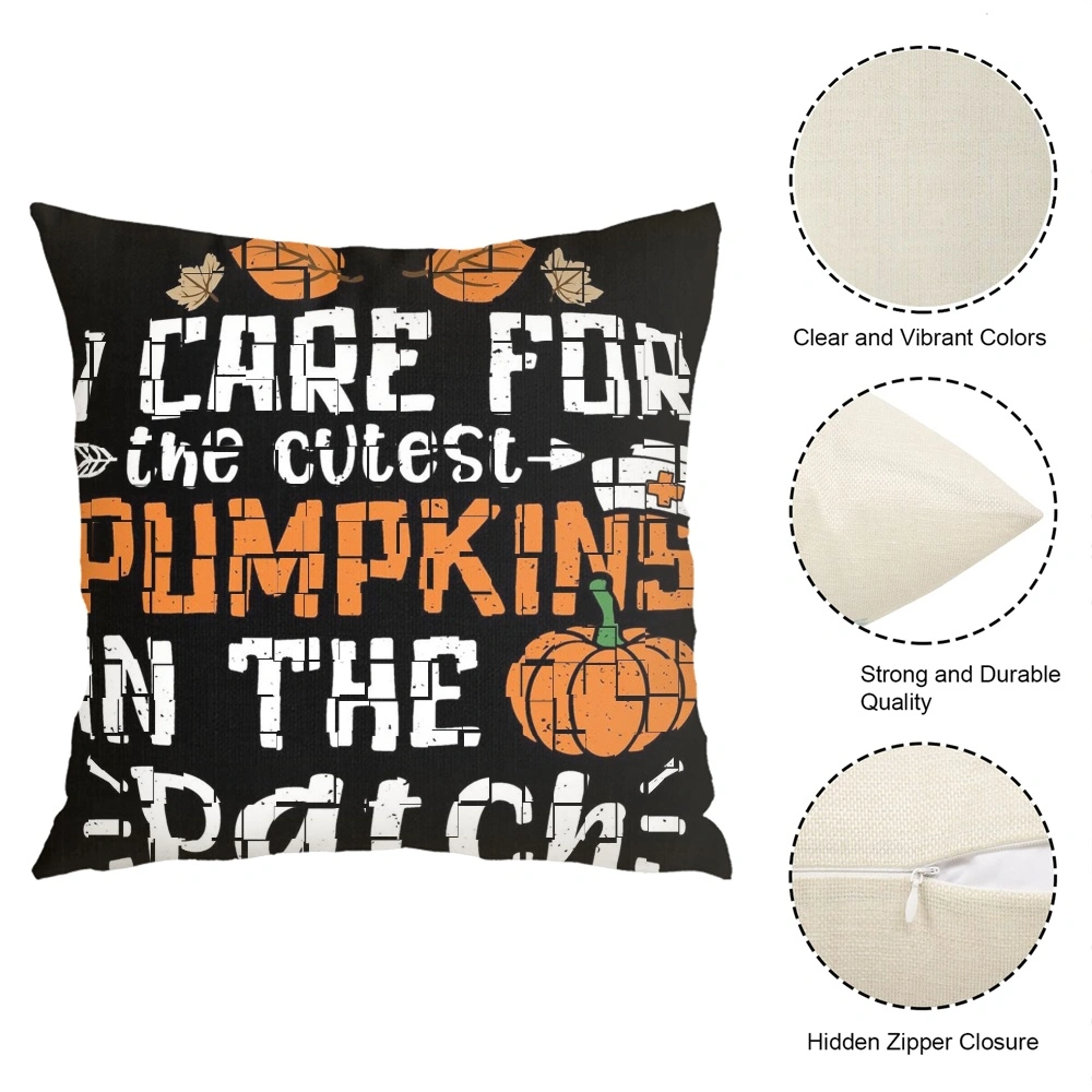 Halloween Decorative Pillow Case-Candy Pillow Case for Bedroom Living Room Dorm Decor,#357