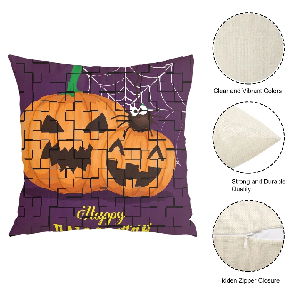 Halloween Decorative Pillow Case-Candy Pillow Case for Bedroom Living Room Dorm Decor,#359