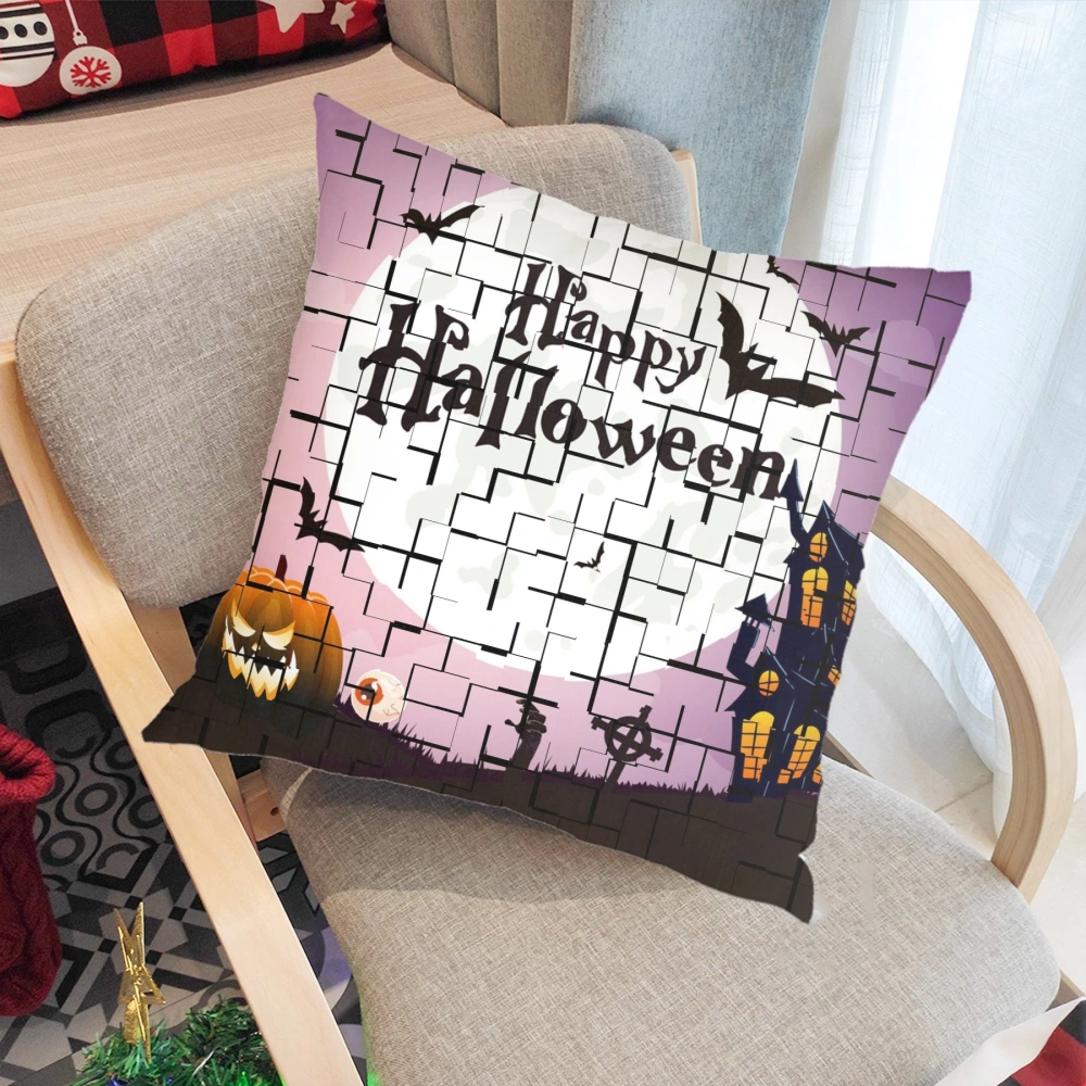 Halloween Decorative Pillow Case-Cauldron Pillow Case for Bedroom,#366