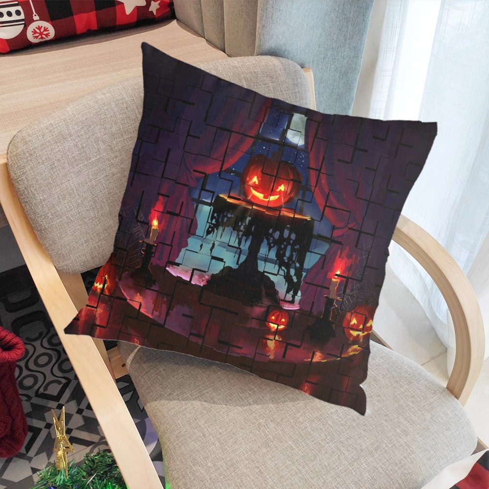 Halloween Decorative Pillow Case-Cauldron Pillow Case for Bedroom Living Room College Dorm Home Office Poster,#404