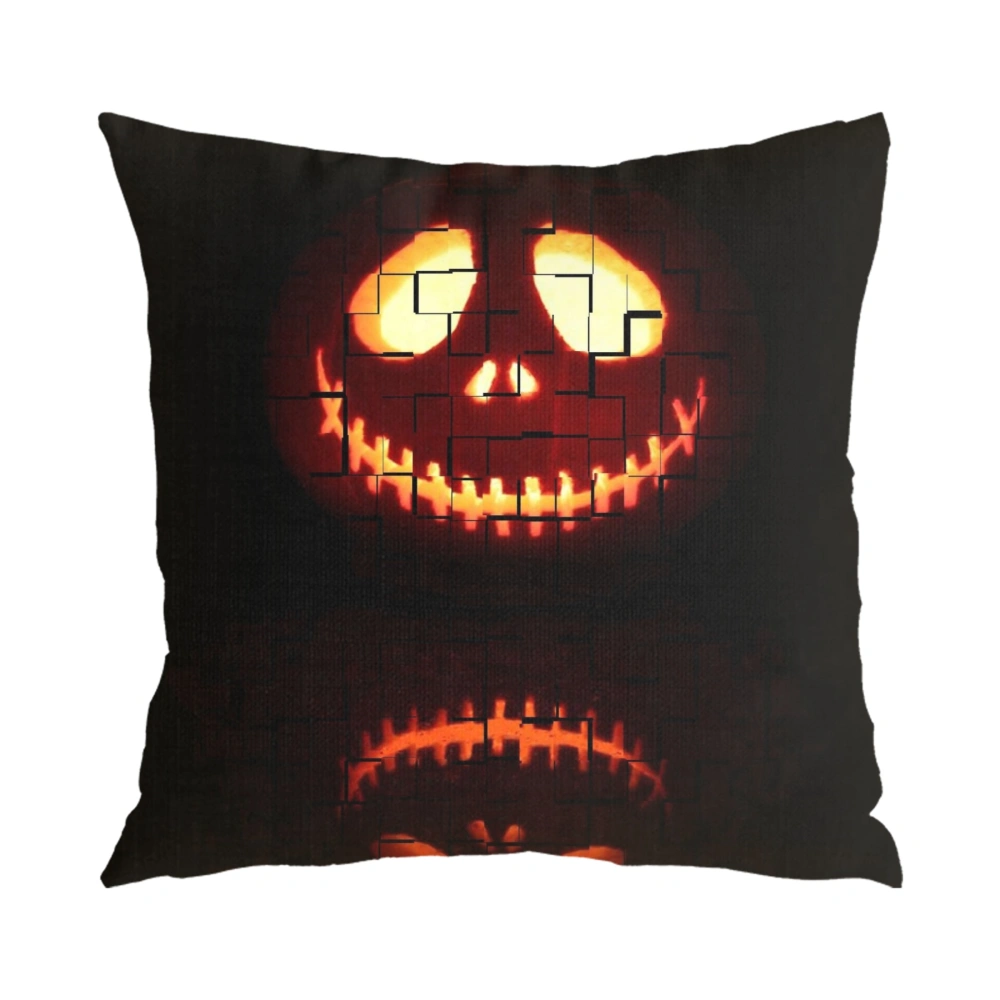 Halloween Decorative Pillow Case-Dancing Skull Pillow Case for Home Decor Living Room College Dorm Bedroom,#491