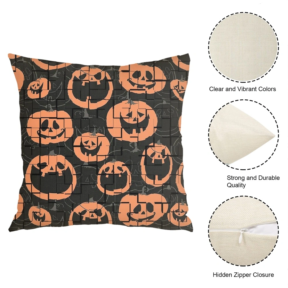 Halloween Decorative Pillow Case-Dancing Skull Pillow Case for Indoor Outdoor Bedroom and College Dorm Decor Pillow Case Gifts,#501