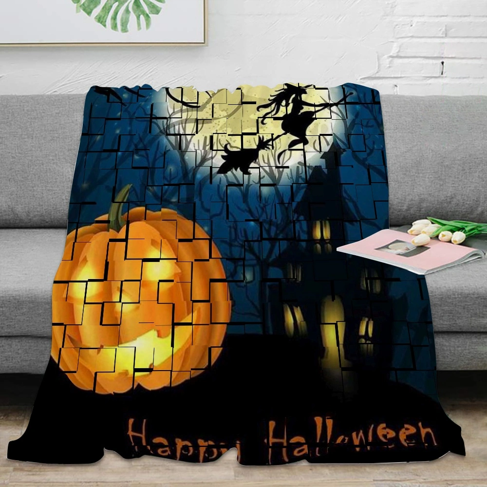 Halloween Blanket, Blanket for Bedroom College Dorm Decor,#005