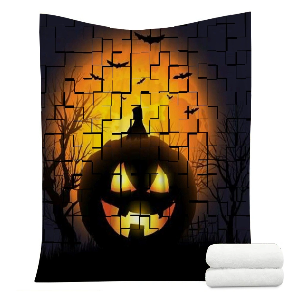 Halloween Blanket, Blanket for Bedroom College Dorm Decor,#008