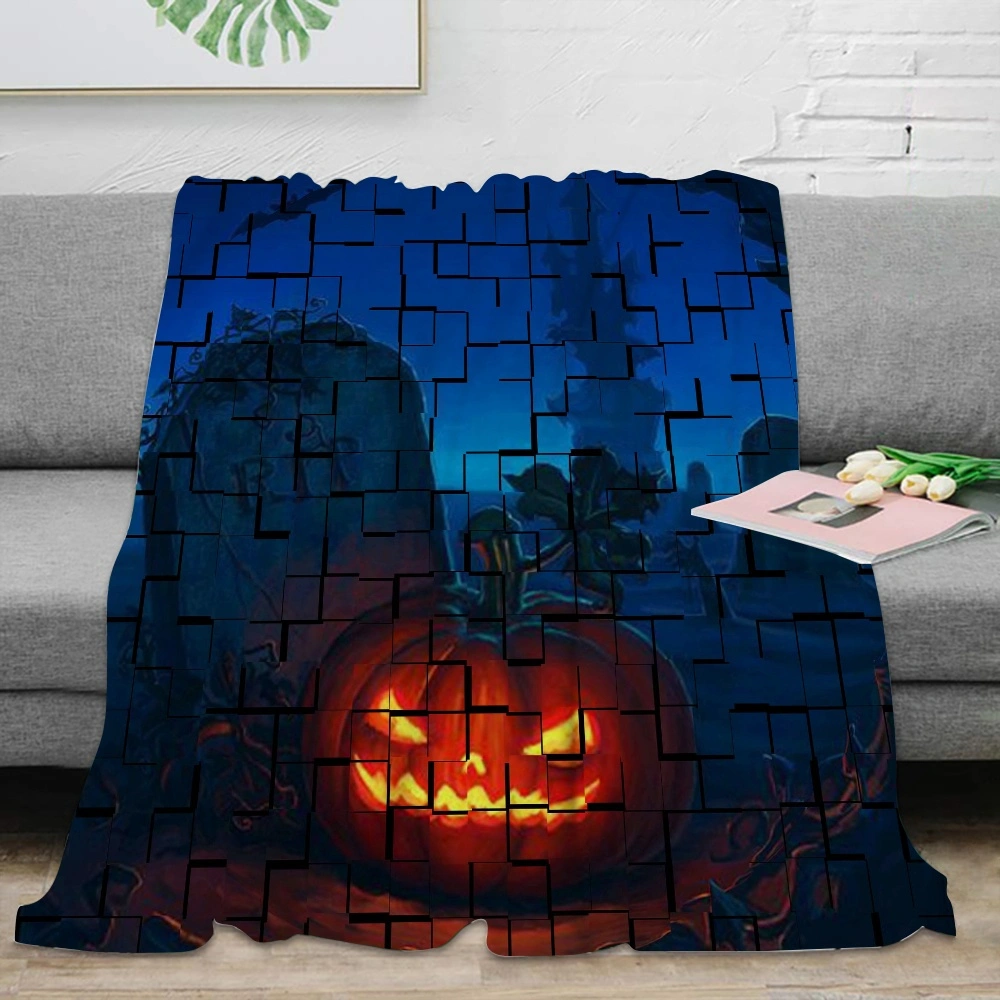 Halloween Blanket, Blanket for Bedroom College Dorm Decor,#006