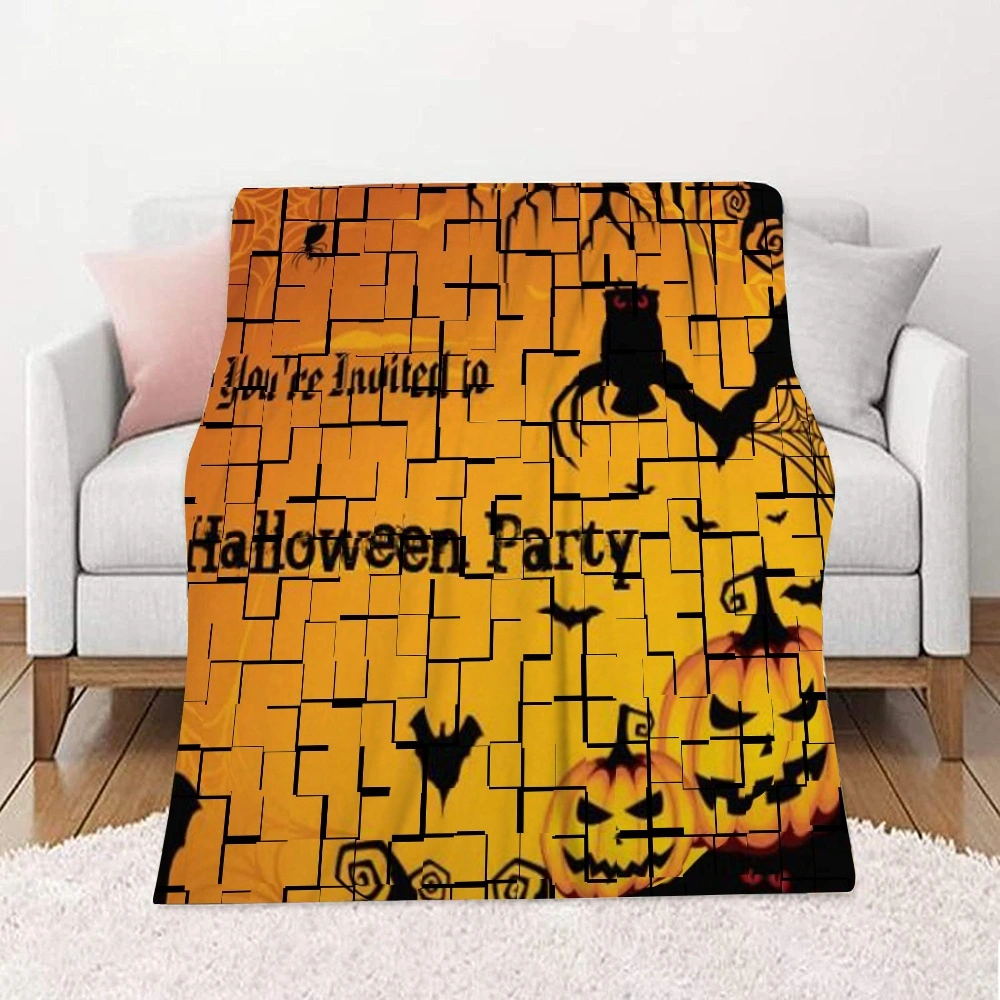 Halloween Blanket, Blanket for Bedroom Living Room Decor,#017