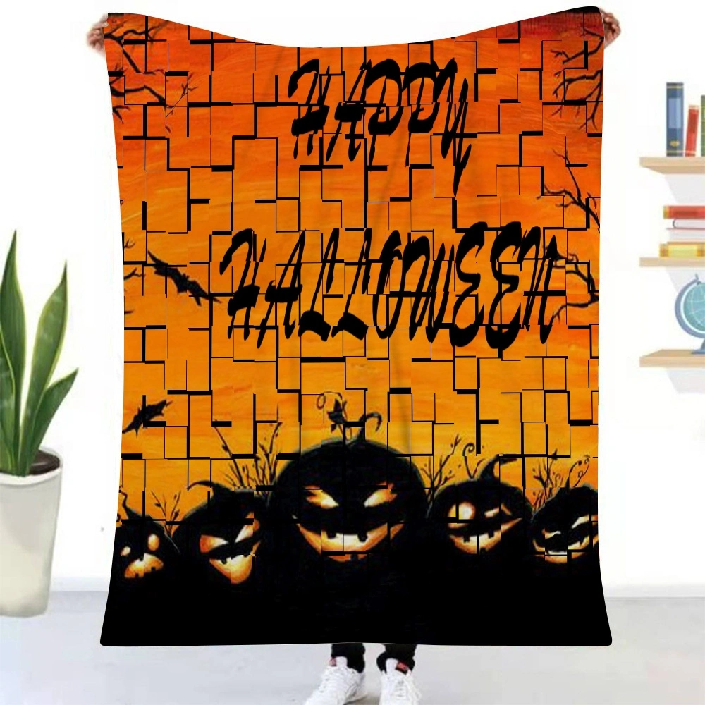 Halloween Blanket, Blanket for Bedroom Living Room Decor,#018