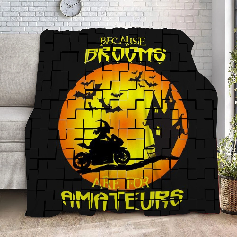 Halloween Blanket, Blanket for Bedroom Living Room Dorm Man Cave,#026