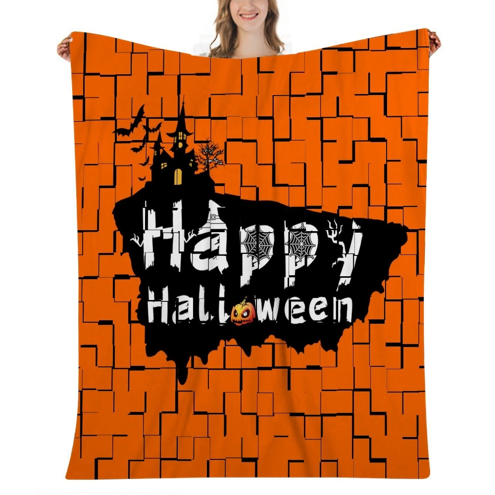 Halloween Blanket, Blanket for Bedroom Living Room Dorm Man Cave,#029