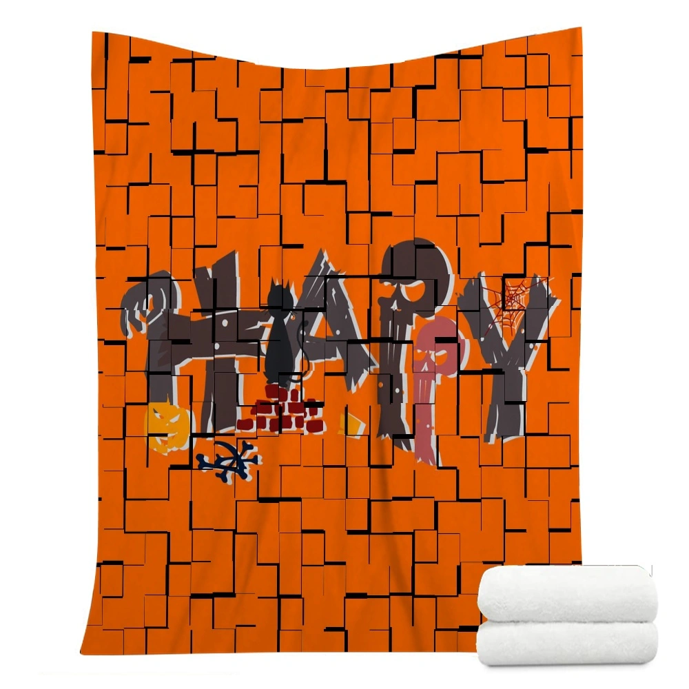 Halloween Blanket, Blanket for Living Room Bedroom Home Decor Blanket Blanket Party Supplies,#035