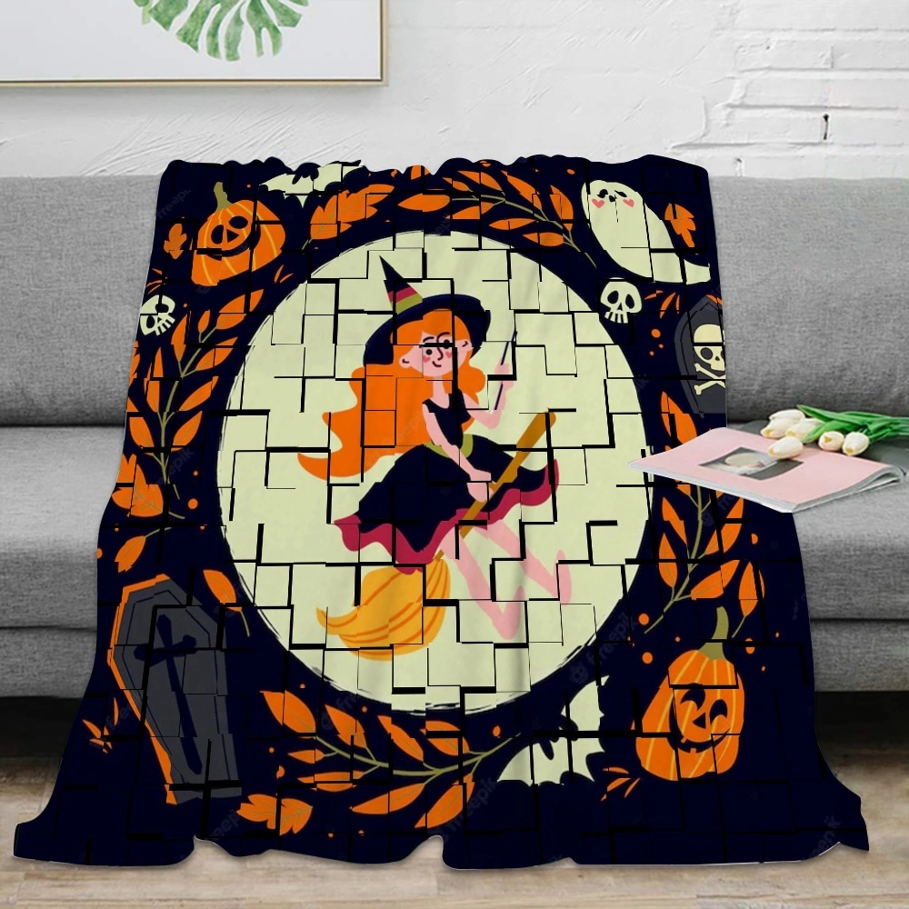 Halloween Blanket-Anime Blanket for Bedroom Décor,#173