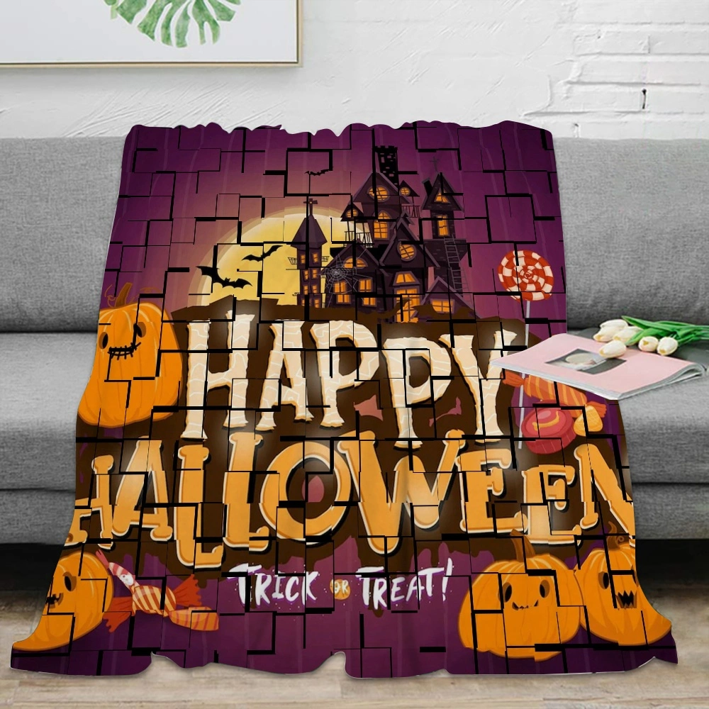 Halloween Blanket-Anime Blanket for Living Room Bedroom Aesthetic Decor,#200