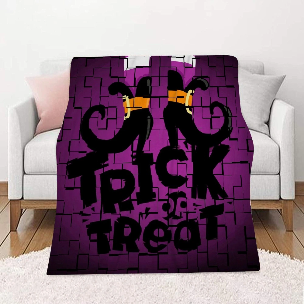 Halloween Blanket-Bat Blanket for Bedroom Room Dorm Party Decor,#257