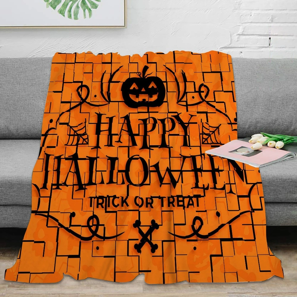 Halloween Blanket-Bat Blanket for Indoor Outdoor Kitchen Home Decoration Curtain Balcony Partition Halloween theme Blue,#265