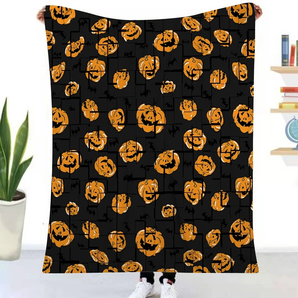 Halloween Blanket-Bat Tomb Blanket for Bedroom Room Dorm Home Decor,#320