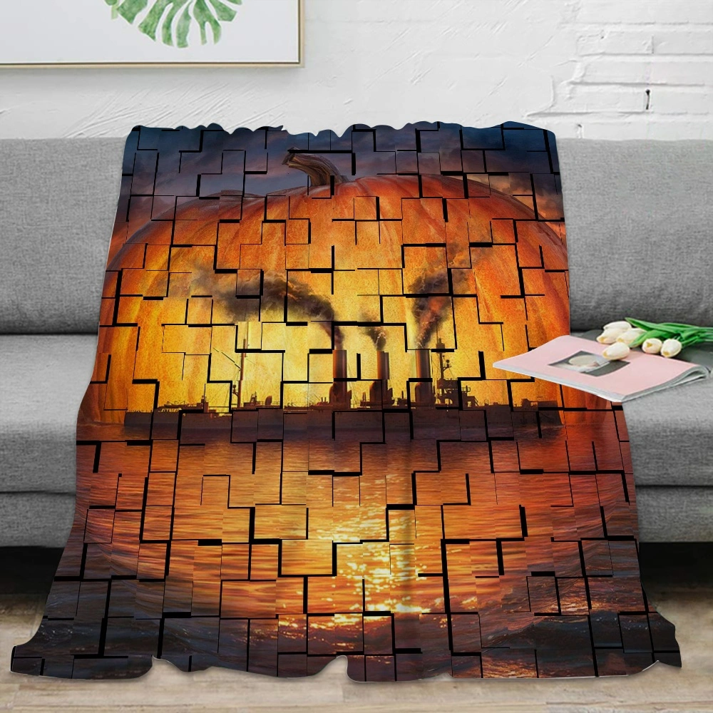 Halloween Blanket-Broomstick Blanket for Home Decor Living Room College Dorm Bedroom,#410