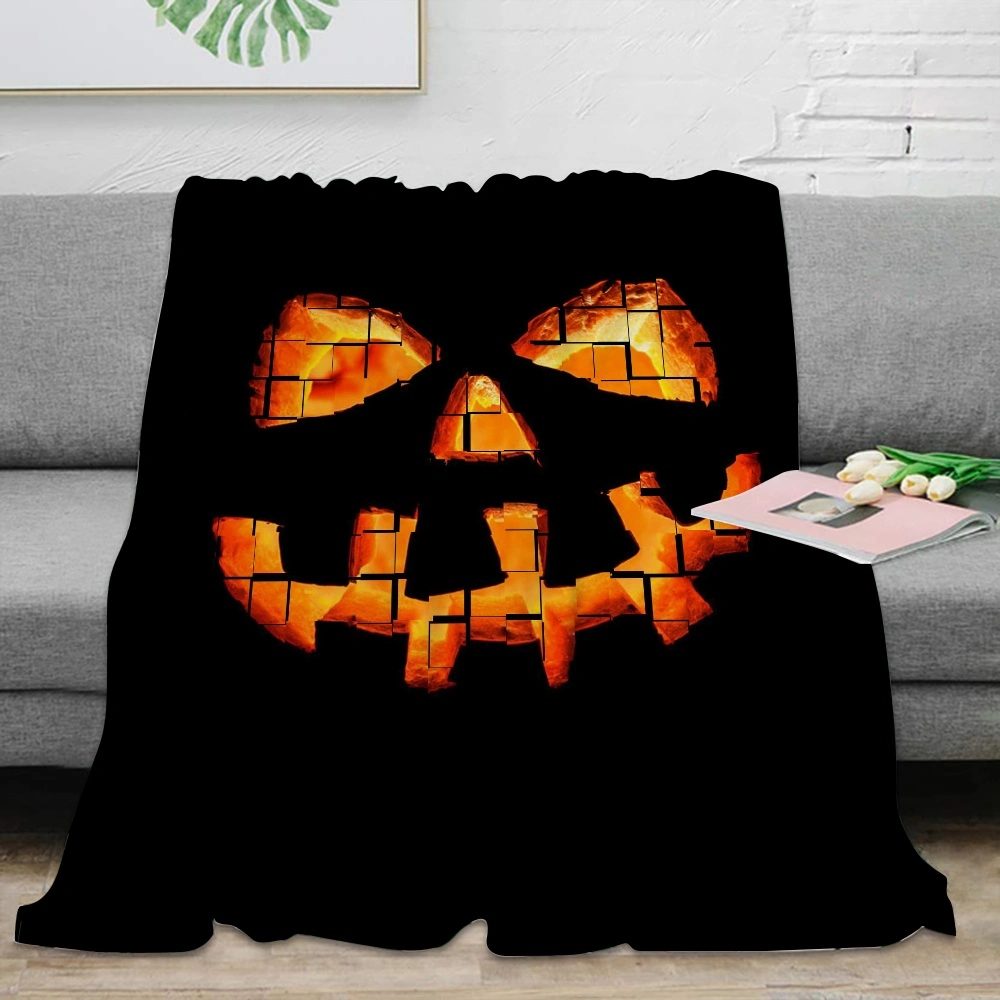 Halloween Blanket-Broomstick Blanket for Living Room Bedroom Dorm, apestry Decor,#411