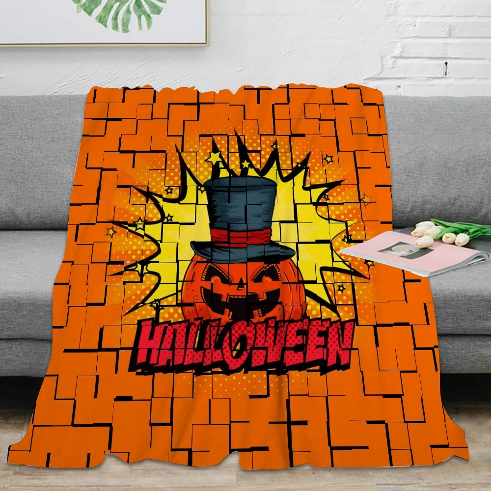 Halloween Blanket-Broomstick Blanket for Living Room Bedroom Dorm, apestry Decor,#420