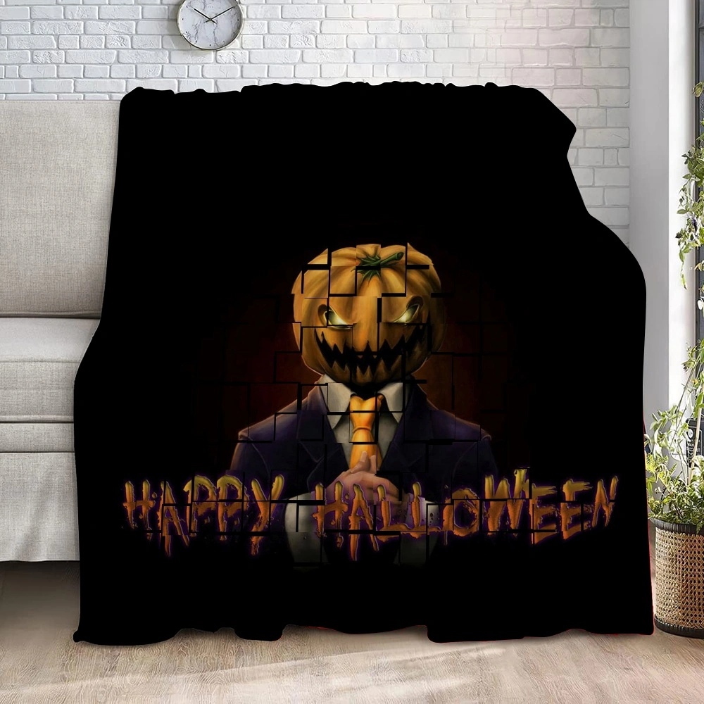 Halloween Blanket-Candy Blanket for Bedroom Full Moon Bats Scary Horror Night Sky Blanket Living Room College Dorm,#428