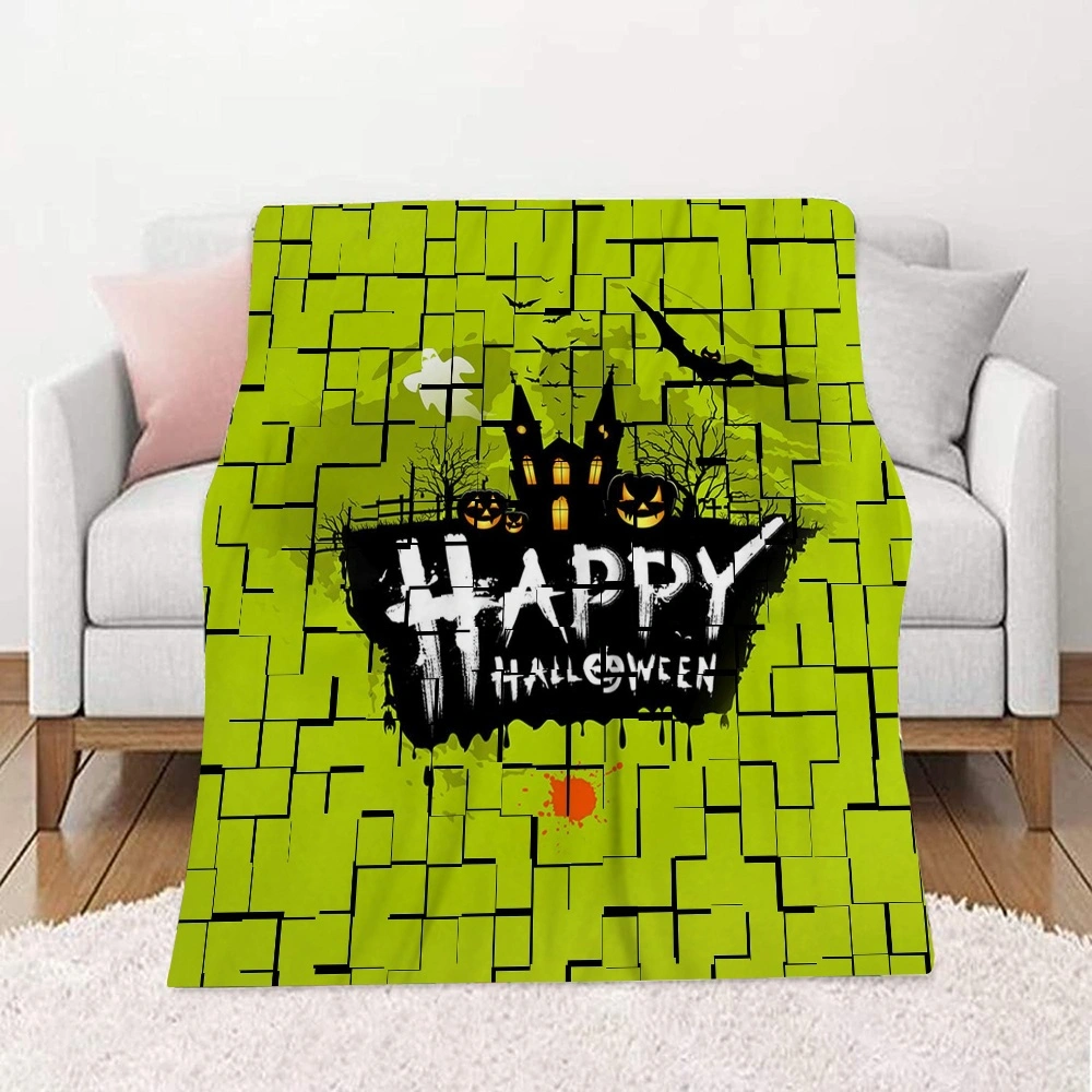 Halloween Blanket-Candy Blanket for Bedroom Home Dorm Halloween Decor,#434