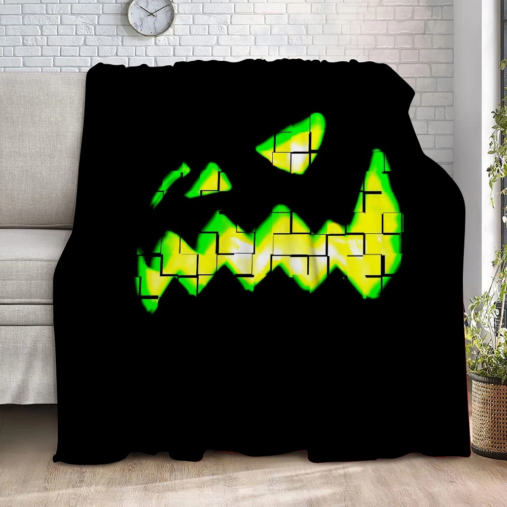 Halloween Blanket-Candy Blanket for Bedroom Home Dorm Halloween Decor,#436