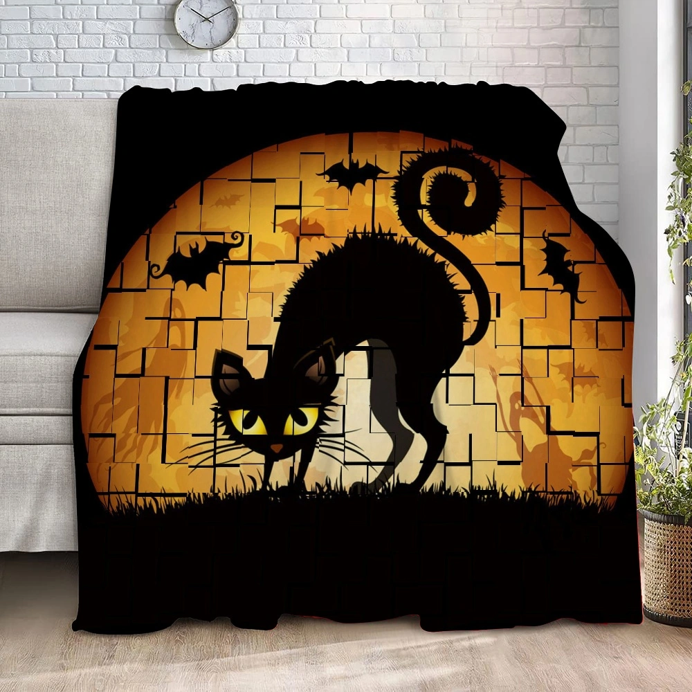 Halloween Blanket-Cauldron Blanket for Bedroom Living Room Dorm Party Decorations,#479