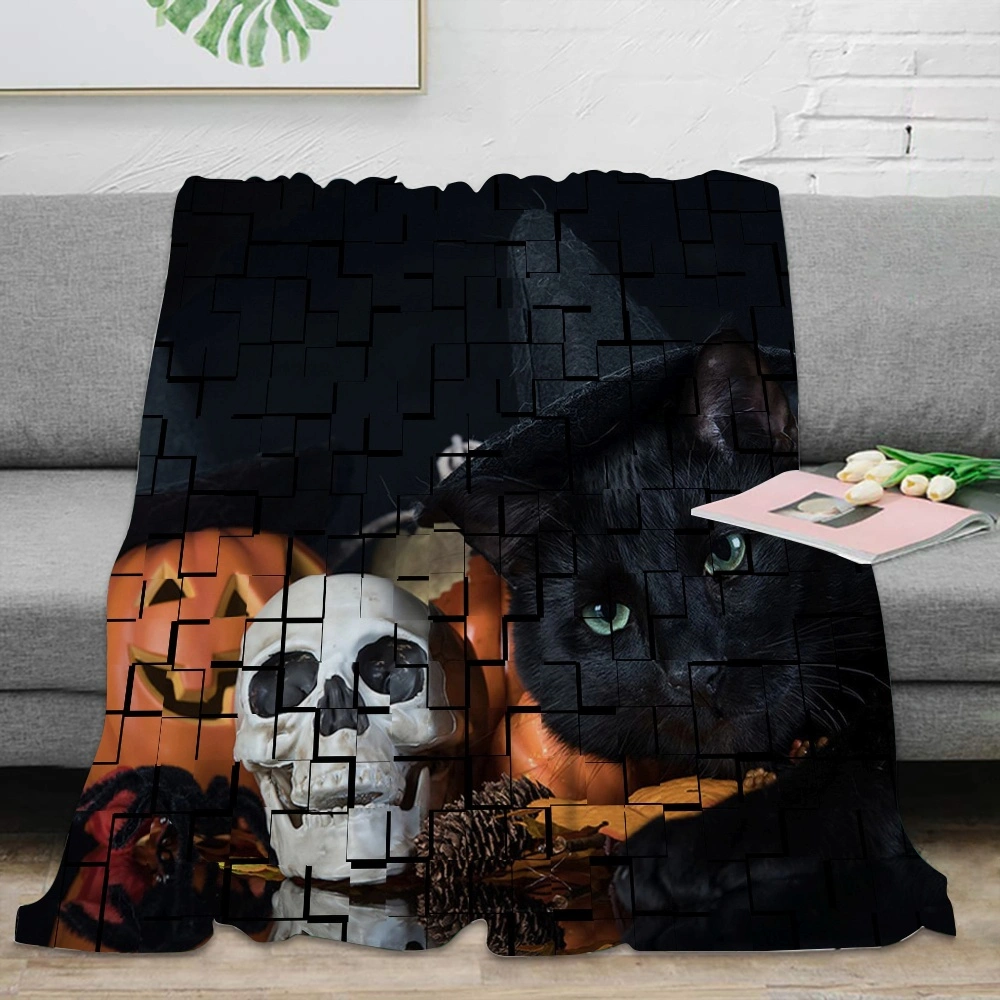 Halloween Blanket-Cauldron Blanket for Bedroom Room Dorm Home Decor,#483