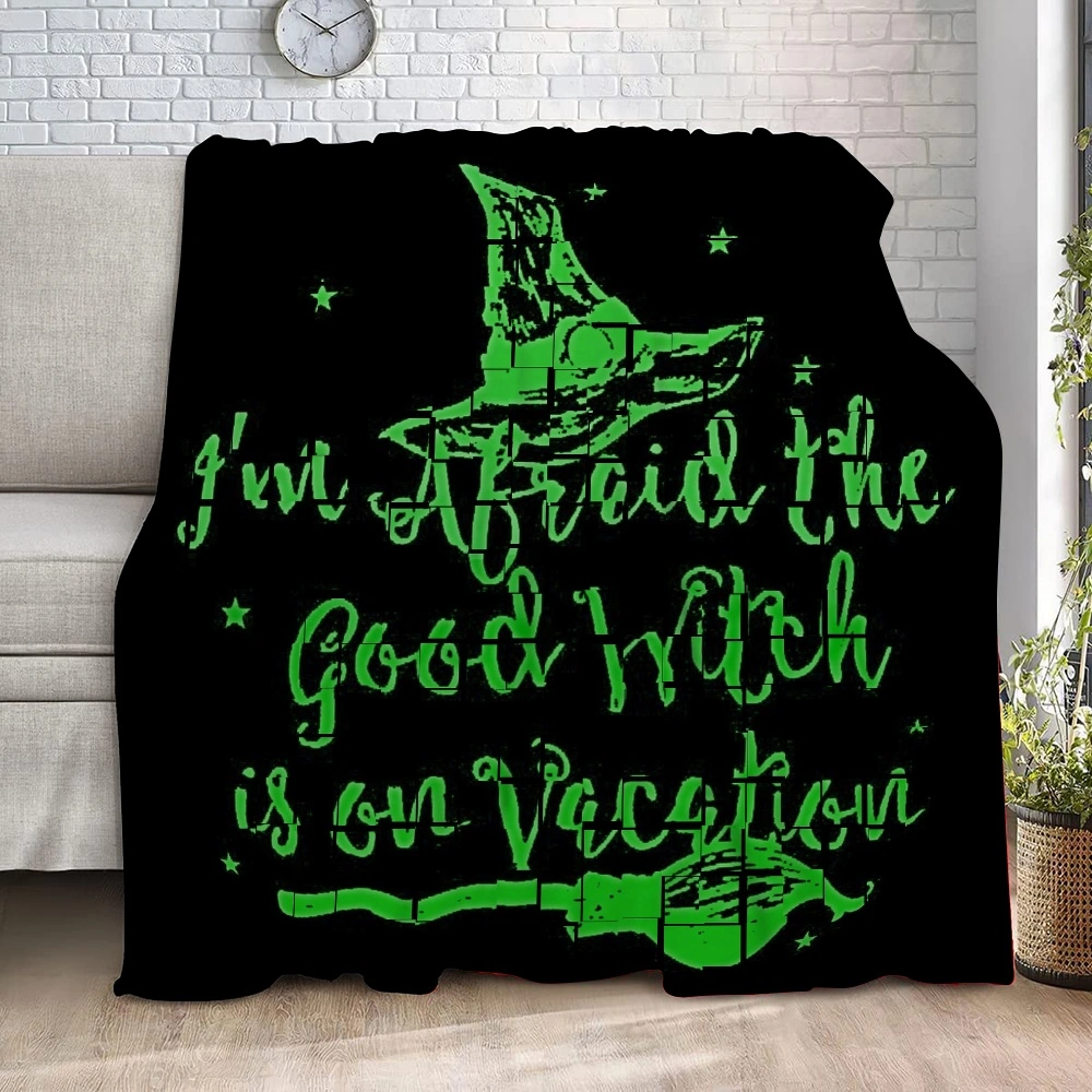 Halloween Blanket-Daily Positive Affirmations Decor  Aesthetic Blanket for Bedroom Room Dorm Party Decor,#525