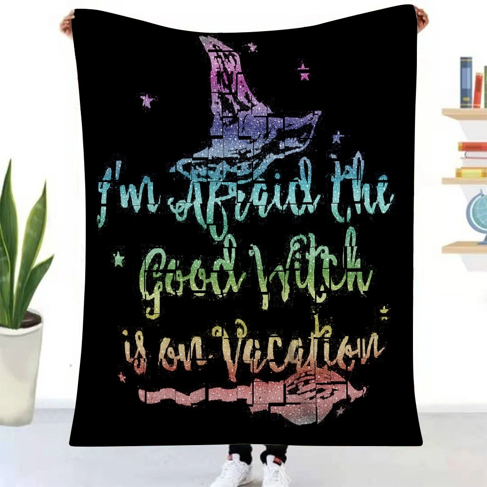 Halloween Blanket-Daily Positive Affirmations Decor  Aesthetic Blanket for Bedroom Room Dorm Party Decor,#524