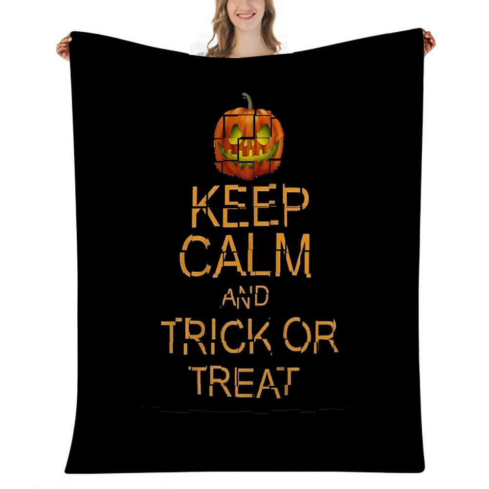 Halloween Blanket-Daily Positive Affirmations Decor Aesthetic Blanket for Bedroom Room Dorm Party Decor,#523