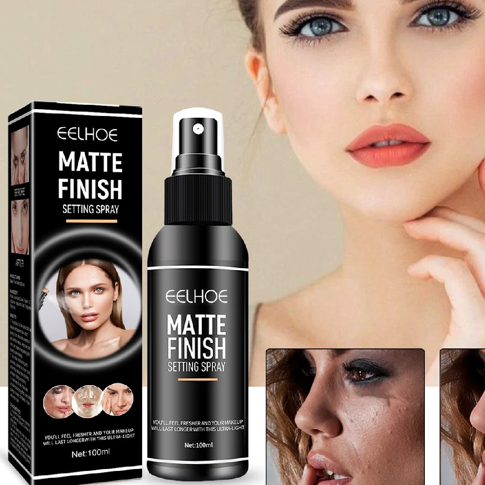 Matte Makeup Mist Spray Facial Refreshing Oil Control Long Lasting Smear-proof Makeup