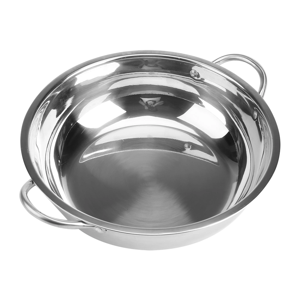 30CM Stainless Steel Hot Pot Induction Cooker Home Kitchen Cookware Soup Cooking Pots