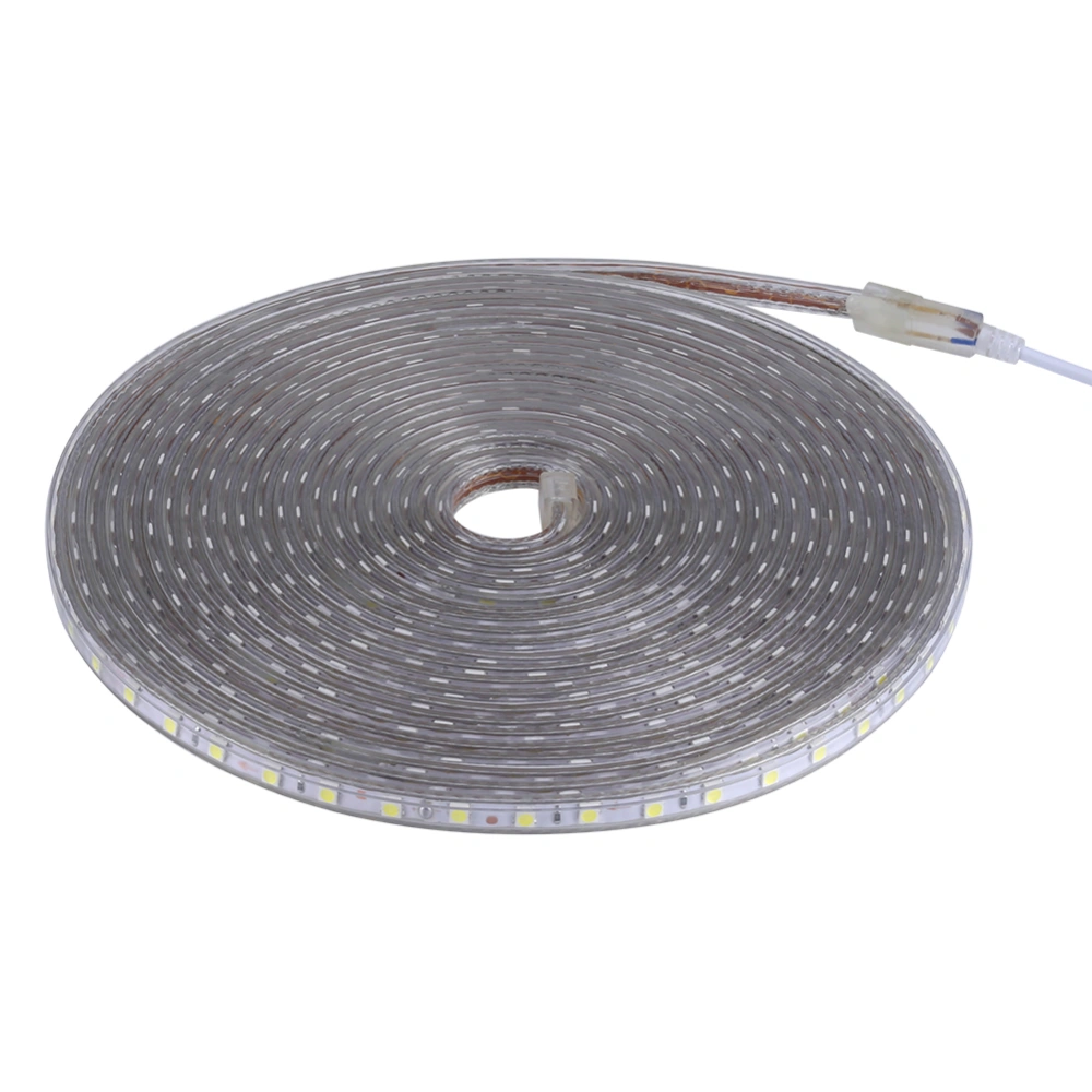 Waterproof SMD 5050 LED Strip 220V 60leds/m Flexible Tape Rope Light 10 Meters White