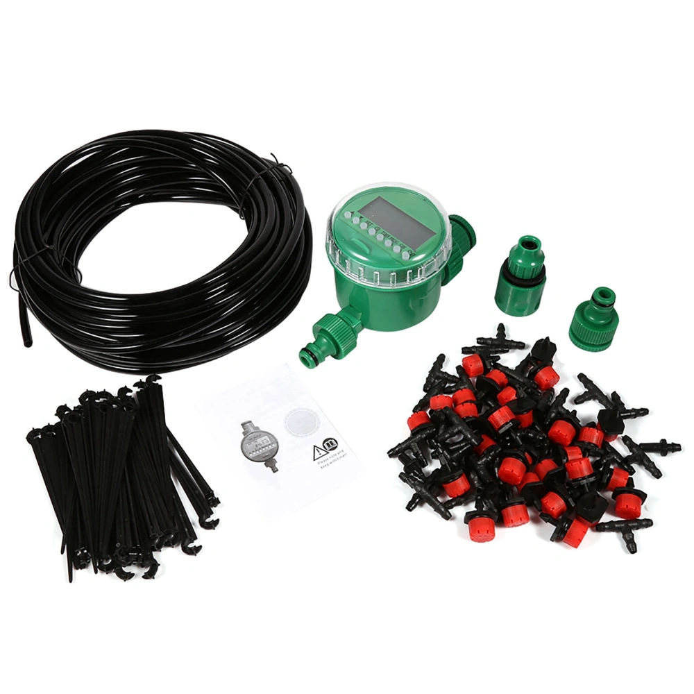 1 Set 20m Auto Timer Plant Self Watering Drip Irrigation Micro System Garden Dripper Hose Kits