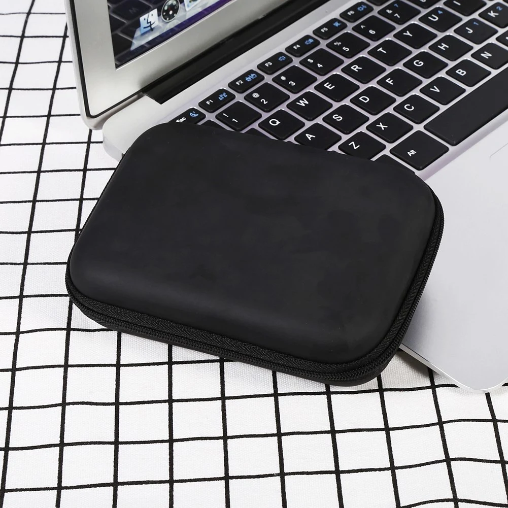 Digital Accessories Cable Earphone Storage Organizer USB Flash Drive Case Bag Hot (Black)