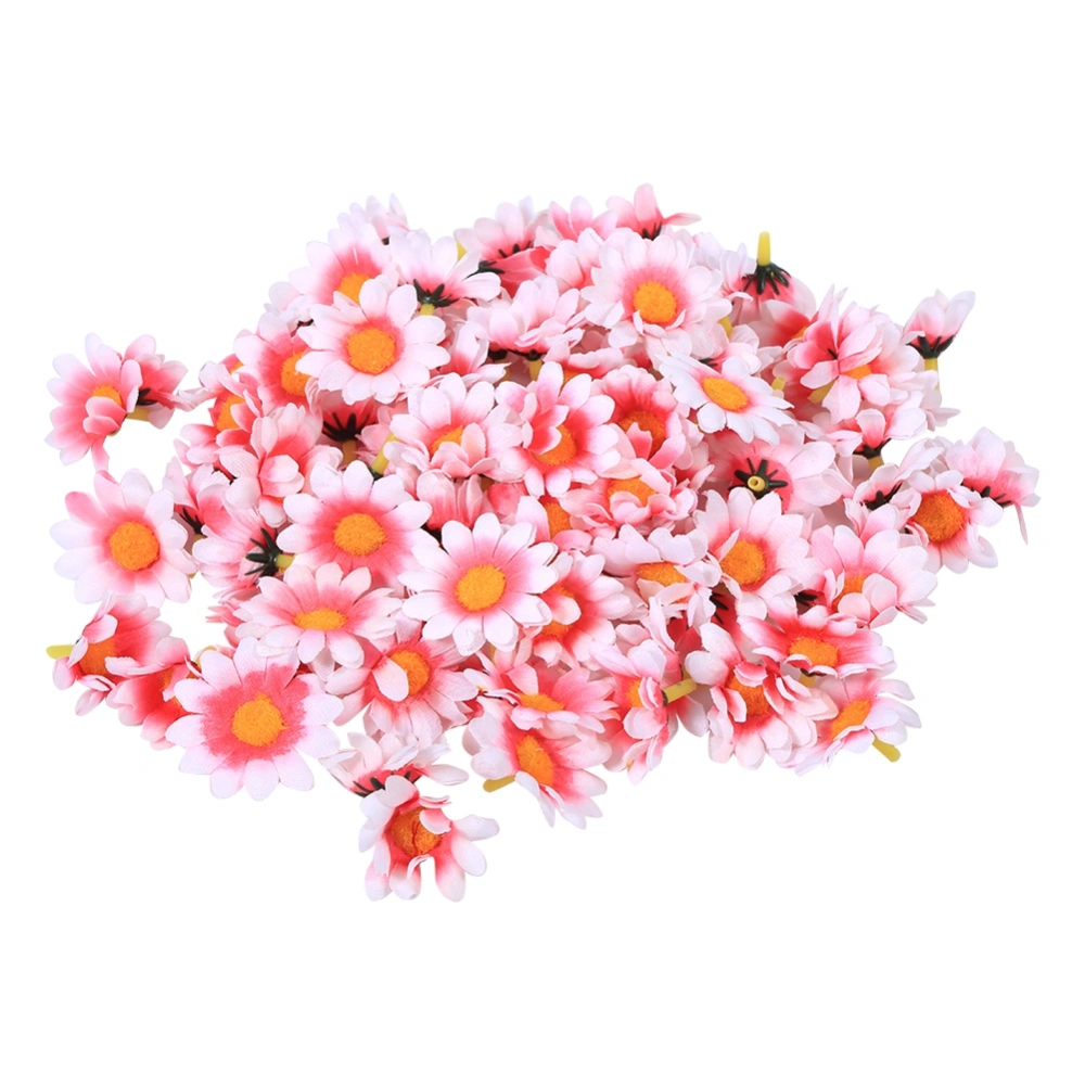 Gerbera Daisy Heads Artificial Fabric Flower Wedding Party 4cm 100PCS (#9 Pale Pink)