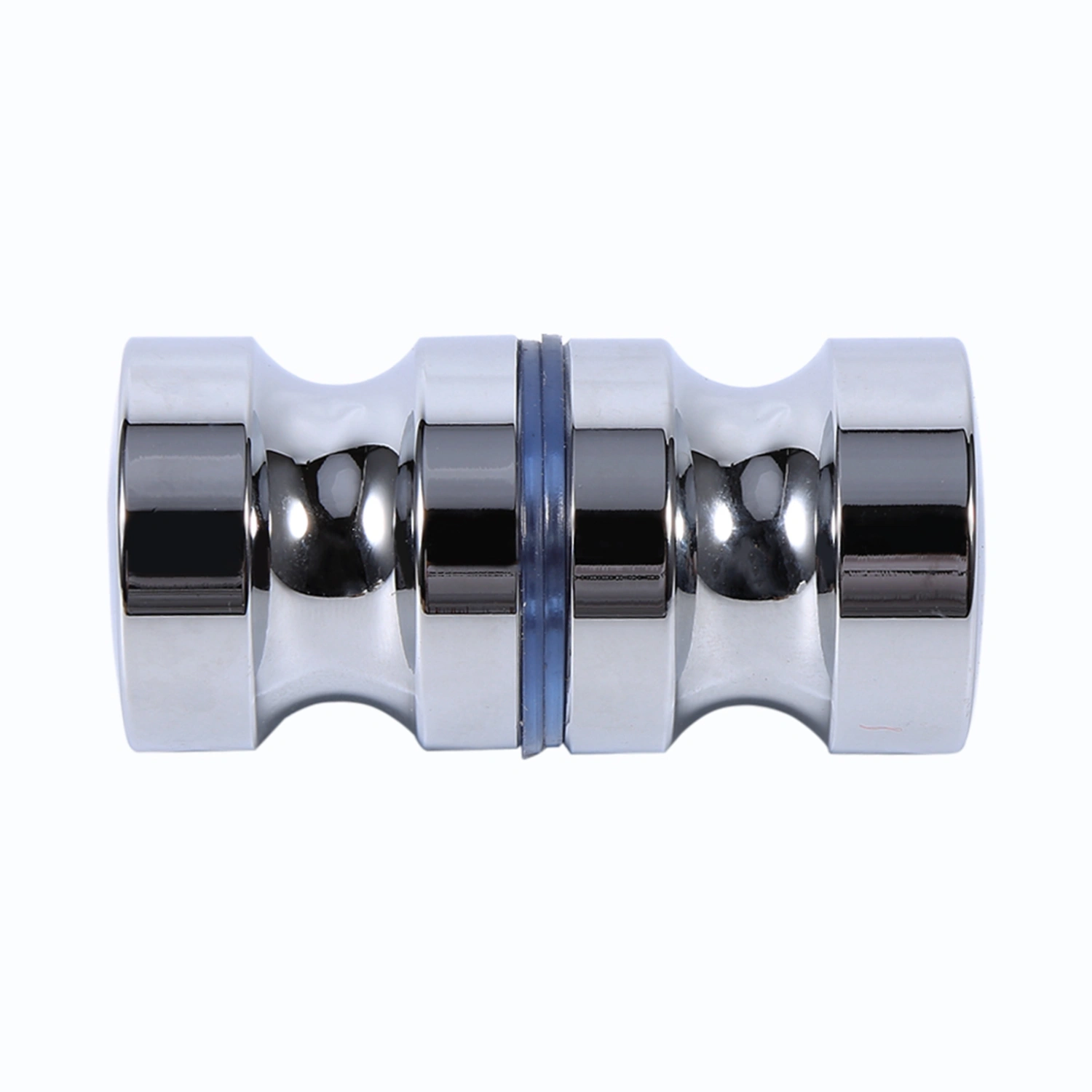 Aluminum Alloy 1.1" Dia Single Glass Door Knob Bathroom Shower Cabinet Handle with Screw