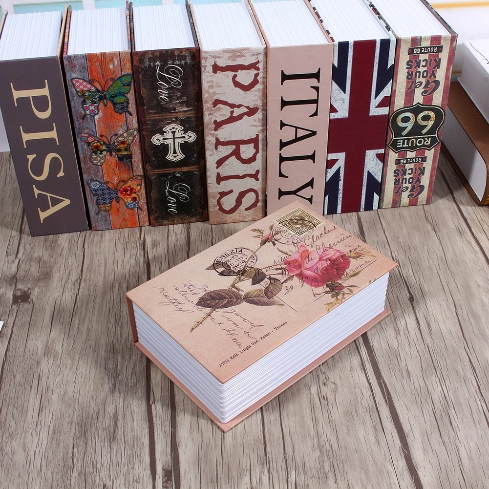 Dictionary Book Secret Safe Security Box Money Cash Jewelry Lock Box (Rose Diary Type)
