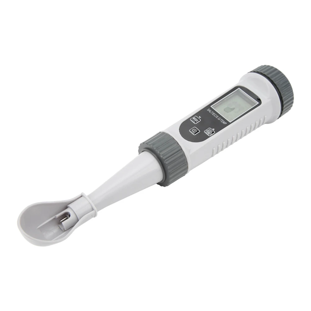 Digital Salinity Tester High Accuracy Wide Range Temp Comp Large LCD Water Quality Tester for EC Temp S.G