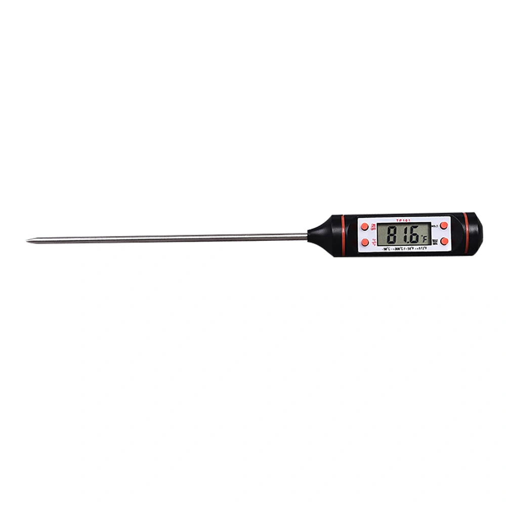 TP 101 Food Thermometer Kitchen Grill Probe Thermometer Milk Water Electronic Thermometer Black Food Thermometer