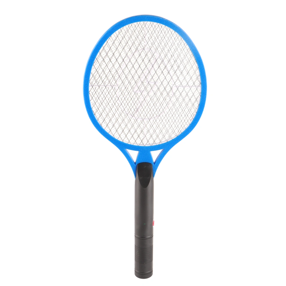 Electric Fly Swatter Racket Professional Triple Layer Large Mesh Safety Mosquito Bat for Home Camping Outdoor Blue