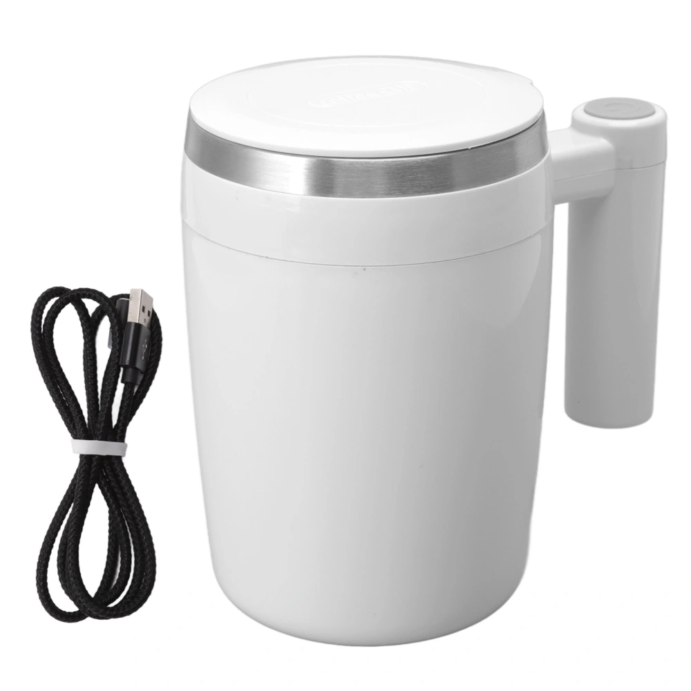 Automatic Magnetic Stirring Mug 380ml USB Charging Stainless Steel Coffee Mixing Cup Self Stirring Mug