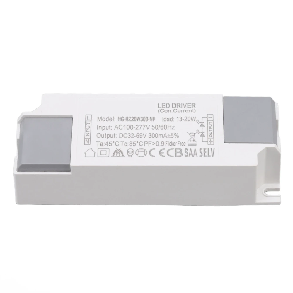 LED Power Supply Driver AC 100‑277V to DC 32‑69V LED Driver Transformer for Indoor Outdoor Light Strips Lamps