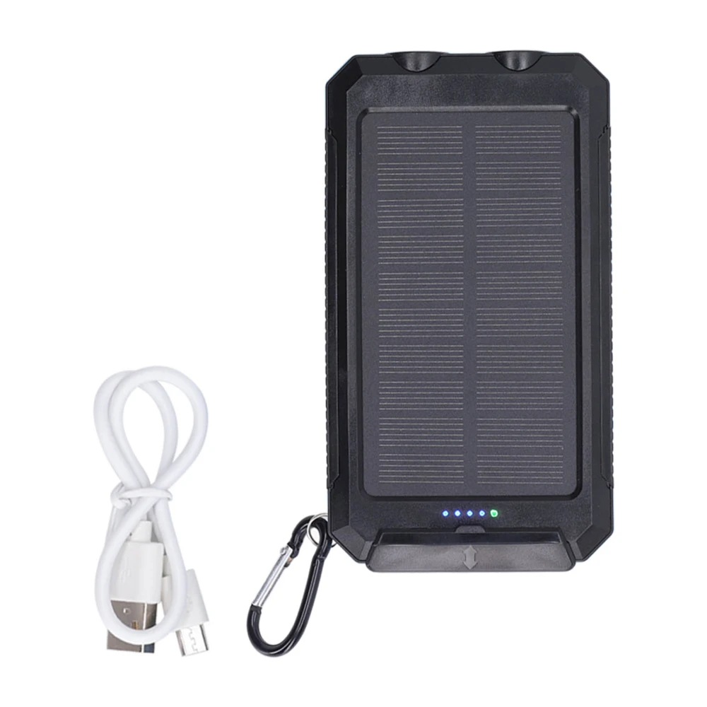 Solar Power Banks 20000mAh IP66 Waterproof Fast Charging 3 Lighting Modes Solar Phone Charger for Camping Cycling Traveling