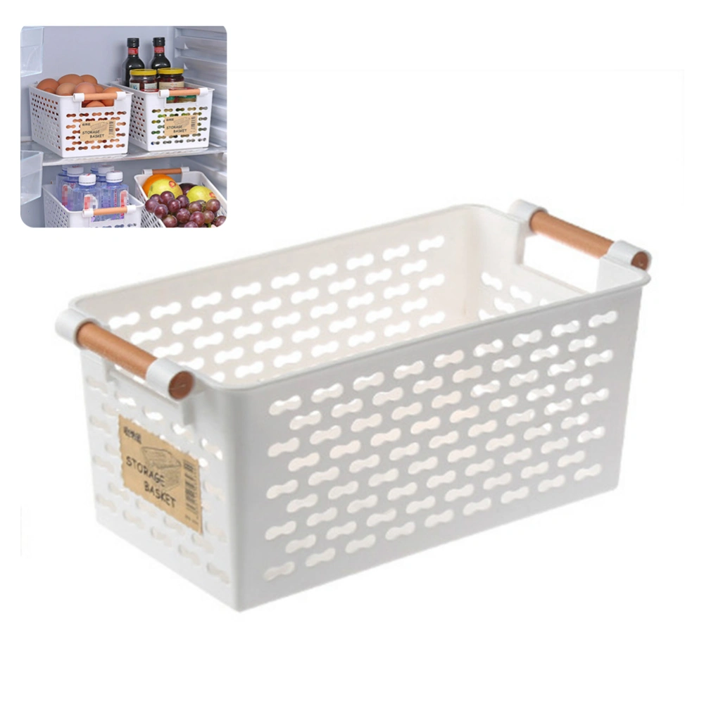 Plastic Desktop Storage Basket Rectangular Bathroom Storage Box Bath Basket Kitchen Debris Baskets