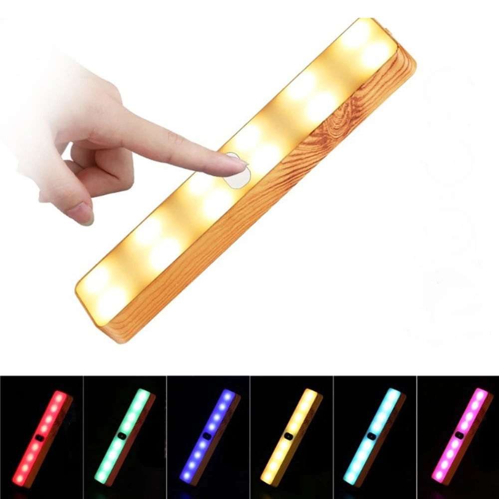 LED Night Light Touch Sensor Magnet Bedside Lamp USB Charged Dimmable Color Changing RGB Table Light for Bedroom Living Room