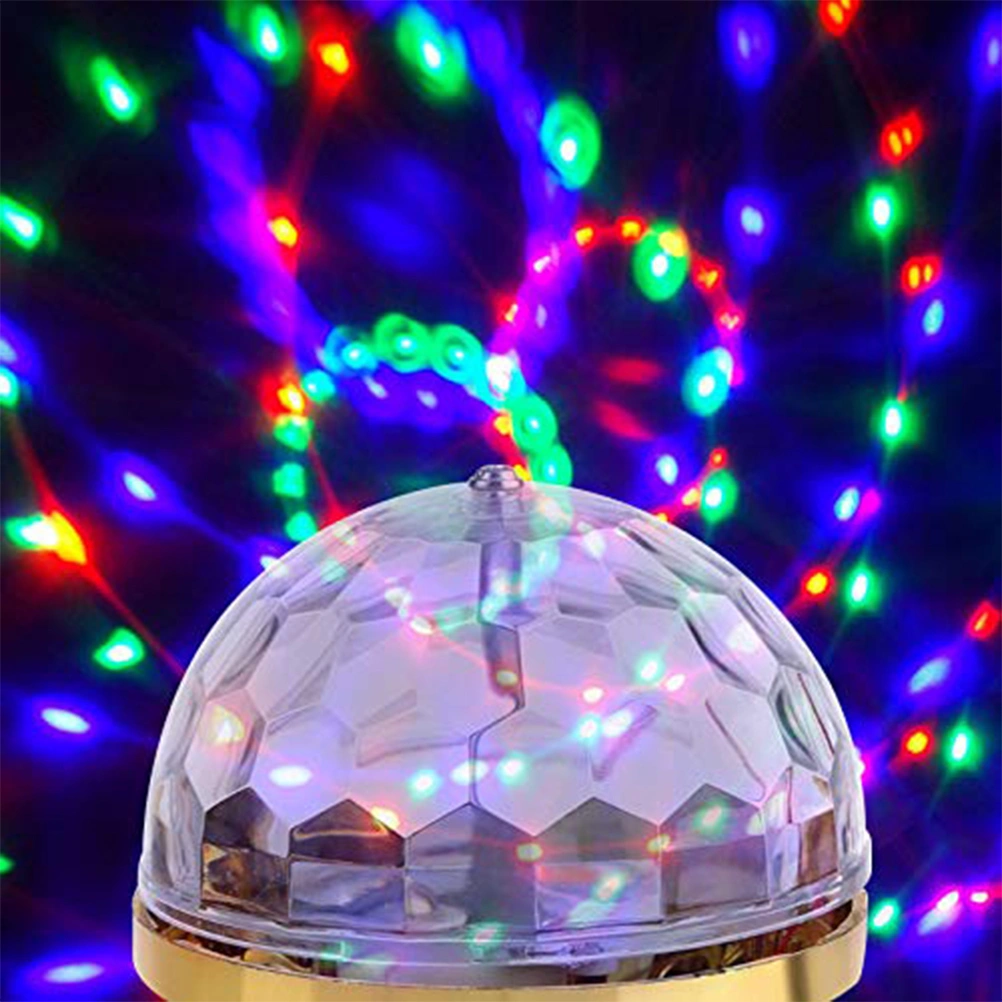 LED Rotating Crystal Ball Colorful Magical Light Ball LED Stage Lamp Bulb